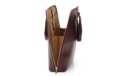 SOMES バッグ タテ型ブリーフ （バーガンディ）HE-01 [ソメスサドル 北海道 砂川市 12260818-a] ビジネスバッグ トートバッグ メンズ レディース 本革 革 革製品 革鞄 革バッグ somes saddle バーガンディ