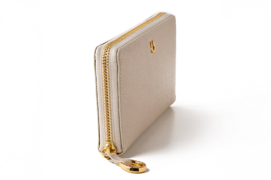 SOMES PT-71 ラウンド長財布 (アイボリー) [ソメスサドル 北海道 砂川市 12260856] 財布 サイフ さいふ 革 レザー ラウンド ファスナー ラウンド 長財布 本皮 牛皮 アイボリー