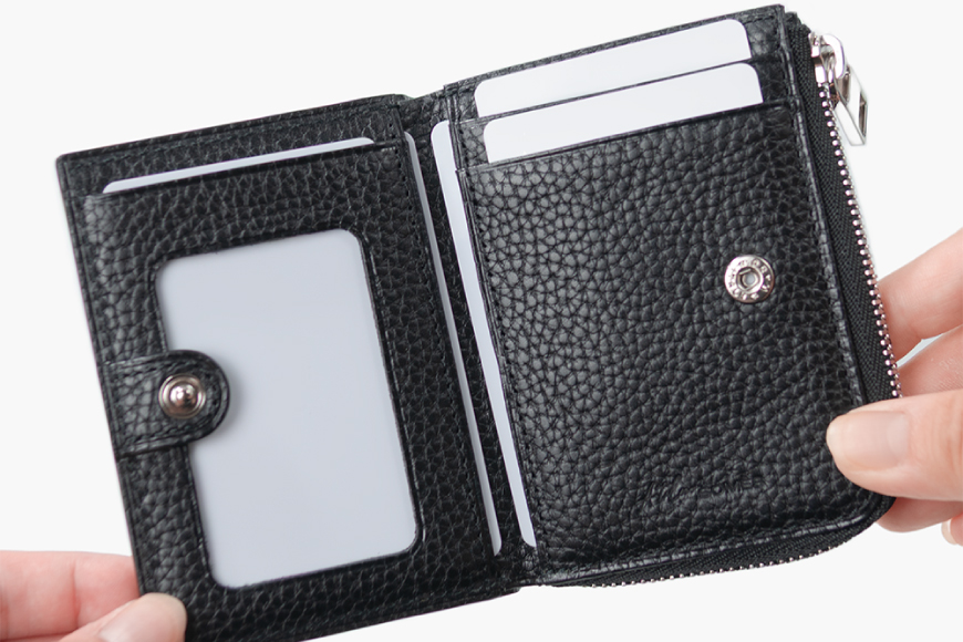 SOMES GL-04 パス＆コインケース ブラック [ソメスサドル 北海道 砂川市 12260873] ソメス バッグ メンズ レディース 本革 革 革製品 鞄 かばん レザー コインケース パスケース 財布 ブラック