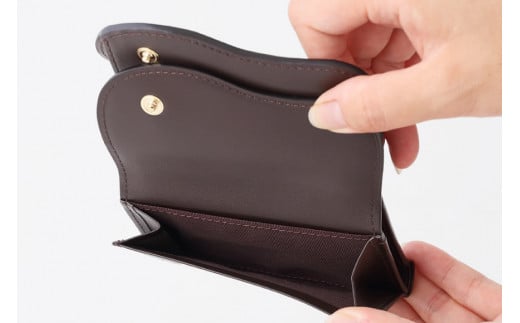 SOMES　SA-15　三つ折り財布　（ダークブラウン）[12260306]