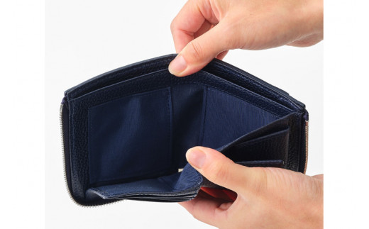 SOMES GL-02 LF札入れ ネイビー LF折財布 [ソメスサドル 北海道 砂川市 12260310] 財布 二つ折り ギャロップ  牛皮 二つ折り財布ソメス メンズ レディース 本革 革 革製品 レザー 札入れ ネイビー