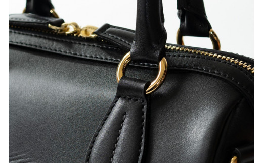 SOMES バッグ 2WAY ミニボストン エリン （ブラック） ER-53 [ソメスサドル 北海道 砂川市 12260549] ソメス ボストンバッグ ハンドバッグ ショルダー レディース 革 革製品 革鞄 鞄 かばん レザー 小さめ 斜めがけ 肩掛け ブラック