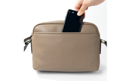 SOMES ショルダーバッグ キャバレッティ （グレージュ） CI-02 [ソメスサドル 北海道 砂川市 12260566] ソメス バッグ ショルダー 斜めがけ メンズ レディース 本革 革 革製品 革鞄 革バッグ 鞄 かばん レザー コンパクト グレージュ