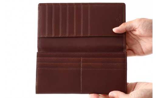 SOMES FE-31 束入れ チョコレートブラウン [ソメスサドル 北海道 砂川市 12260599] フェル 長財布 本革 牛革 ソメス 革 レザー 革製品 財布 さいふ サイフ 小銭入れ カード入れ ポケット カード ブラウン 茶 茶色 メンズ