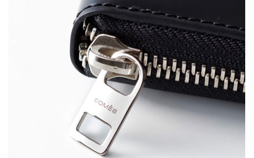 SOMES 財布 メンズ ディアマン DM-01 ラウンド束入れ ブラック 長財布 本革 [ソメスサドル 北海道 砂川市 12260607-bk] ソメス サイフ さいふ 革 レザー コードバン ラウンド ファスナー ブラック