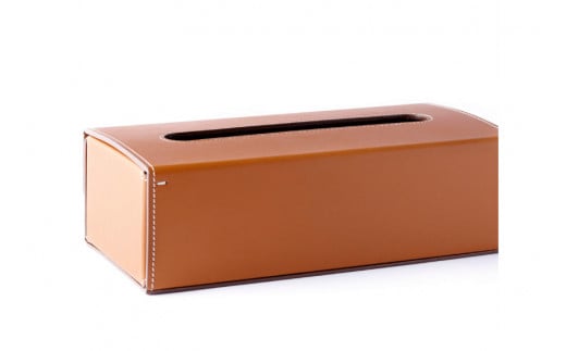 SOMES ティッシュケース 革 DU-16 ボックスティッシュケース (ライトブラウン) [ソメスサドル 北海道 砂川市 12260652] ソメス 本革 革 レザー 革製品 ボックス 箱