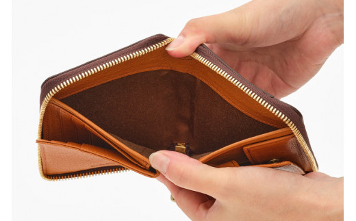 SOMES ラウンド 二つ折り 財布 (ブラウン) WF-27 [ソメスサドル 北海道 砂川市 12260677-b] ソメス メンズ レディース ウォレット さいふ サイフ 本革 革 革製品 革財布 レザー ブラウン