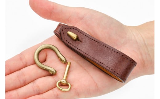 SOMES キーホルダー (ブラウン) WF-28 [ソメスサドル 北海道 砂川市 12260678-b] ソメス メンズ レディース 本革 革 革製品 レザー ブラウン