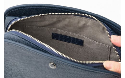 SOMES ショルダーバッグ （ブルー）RE-32 [ソメスサドル 北海道 砂川市 12260752-a] ソメス レディース 本革 革 革製品 革鞄 革バッグ 鞄 かばん レザー 斜めがけバッグ 斜めがけ ネイビー