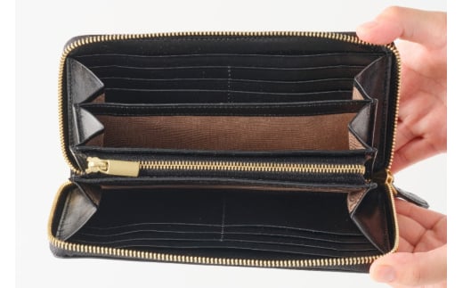 SOMES ラウンド 長財布 （ブラック）PT-81 [ソメスサドル 北海道 砂川市 12260814-b] ソメス 財布 ラウンドファスナー メンズ レディース 本革 革 革製品 革財布 レザー ウォレット サイフ さいふ somes saddle ブラック