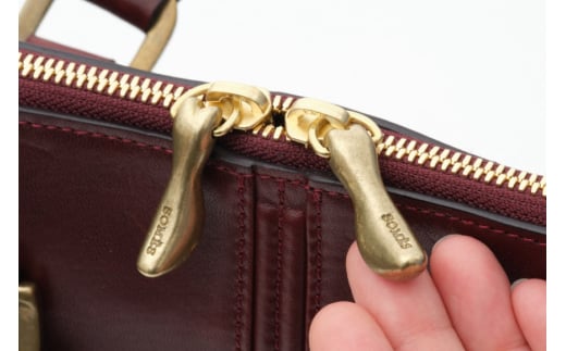 SOMES バッグ タテ型ブリーフ （バーガンディ）HE-01 [ソメスサドル 北海道 砂川市 12260818-a] ビジネスバッグ トートバッグ メンズ レディース 本革 革 革製品 革鞄 革バッグ somes saddle バーガンディ