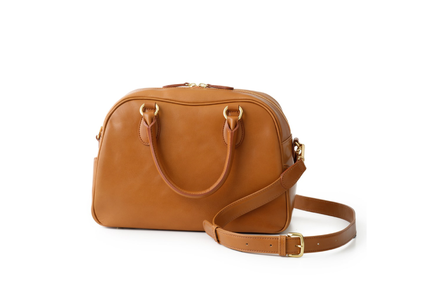 SOMES ER-56 2WAY ミニボストン M (ブラウン) [ソメスサドル 北海道 砂川市 12260859] バッグ ボストンバッグ ショルダーバッグ レザー 本革 牛革 皮 鞄 かばん ブラウン