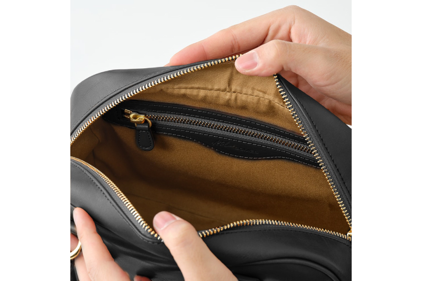 SOMES ER-56 2WAY ミニボストン M (ブラック) [ソメスサドル 北海道 砂川市 12260860] バッグ ボストンバッグ ショルダーバッグ レザー 本革 牛革 皮 鞄 かばん ブラック