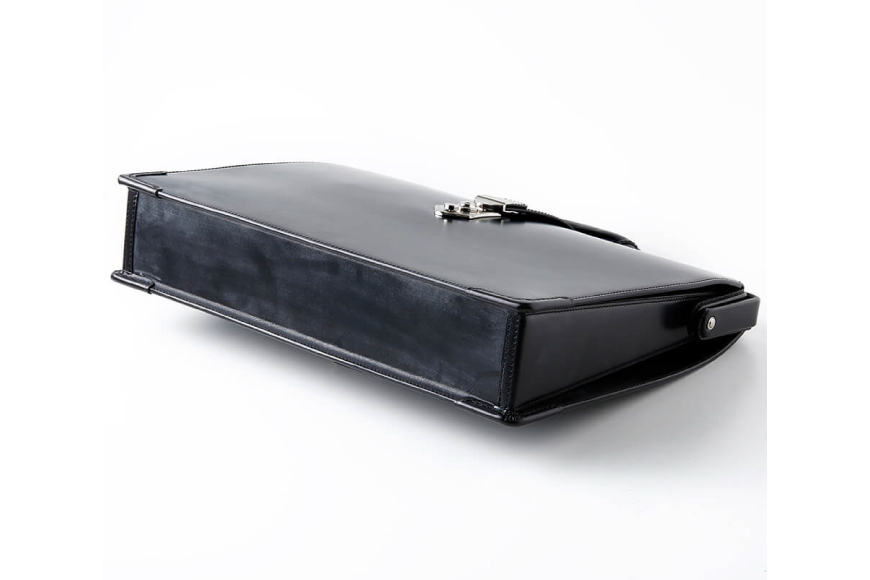 SOMES PG-43 スリムダレスバッグ ブラック [ソメスサドル 北海道 砂川市 12260879] ソメス バッグ メンズ レディース 本革 革 革製品 鞄 かばん レザー ブラック