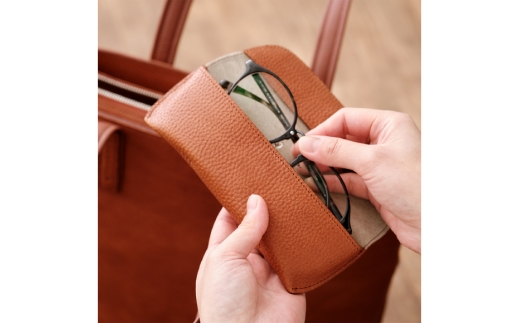 SOMES GL-14 メガネケース ブラウン [ソメスサドル 北海道 砂川市 12260918] ソメス バッグ メンズ レディース 本革 革 革製品 鞄 かばん レザー ブラウン