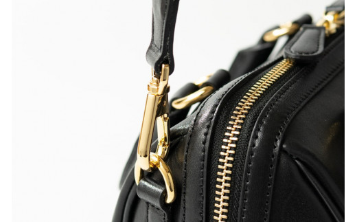 SOMES バッグ 2WAY ミニボストン エリン （ブラック） ER-53 [ソメスサドル 北海道 砂川市 12260549] ソメス ボストンバッグ ハンドバッグ ショルダー レディース 革 革製品 革鞄 鞄 かばん レザー 小さめ 斜めがけ 肩掛け ブラック