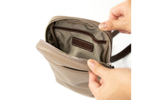 SOMES ショルダー ポーチ キャバレッティ （グレージュ） CI-03 [ソメスサドル 北海道 砂川市 12260568] ソメス バッグ ショルダー ショルダーバッグ 斜めがけ メンズ レディース 本革 革 革製品 革バッグ レザー グレージュ