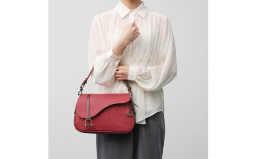 SOMES バッグ レディース イルザ IL-46 2way サドルショルダー（ワイン） [ソメスサドル株式会社 北海道 砂川市 12260610-wi] ソメス 本革 ショルダーバッグ カバン 鞄 革鞄 レザー 革 革製品 肩掛け ブラウン
