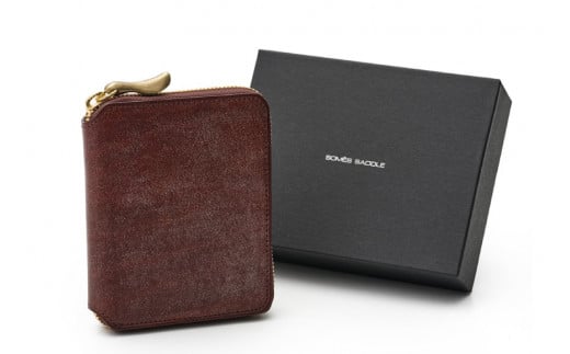 SOMES ラウンド 二つ折り 財布 (ブラウン) WF-27 [ソメスサドル 北海道 砂川市 12260677-b] ソメス メンズ レディース ウォレット さいふ サイフ 本革 革 革製品 革財布 レザー ブラウン