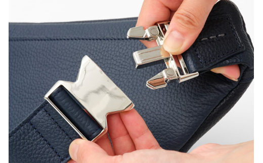 SOMES ウエストポーチ （ネイビー）GL-09 [ソメスサドル 北海道 砂川市 12260762-a] ソメス ポーチ メンズ レディース 本革 革 革製品 レザー 仕事