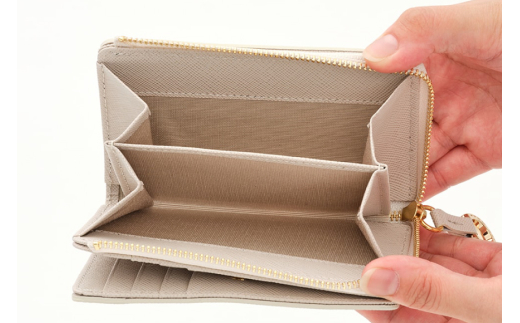 SOMES LF折財布 （アイボリー）PT-73 [ソメスサドル 北海道 砂川市 12260816-a] ソメス 財布 レディース 二つ折り 二つ折 2つ折り L字ファスナー l字ファスナー L字 本革 革 革製品 レザー ウォレット サイフ さいふ somes saddle アイボリー