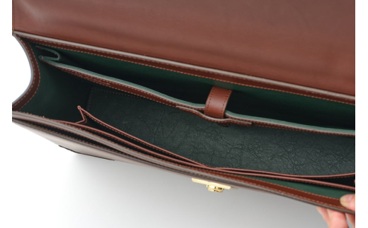 SOMES フラップブリーフケース （ブラウン）EX-33 [ソメスサドル 北海道 砂川市 12260822-a] ソメス バッグ ブリーフケース メンズ 本革 革 革製品 革鞄 革バッグ レザー somes saddle