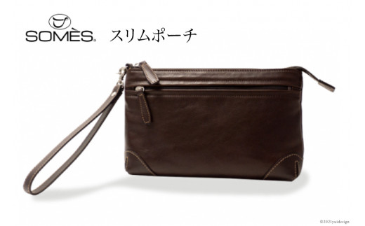 SOMES　TT-06　スリムポーチ（ダークブラウン）[12260216]