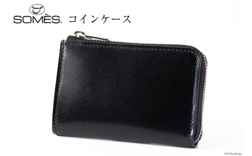 SOMES 財布 メンズ ディアマン コインケース 革 レザー ブラック DM-04 [ソメスサドル 北海道 砂川市 12260604-bk] ソメス 小銭入れ サイフ さいふ 本革 革製品 L字 ファスナー ブラック