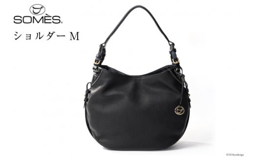 SOMES バッグ レディース イルザ IL-45 ショルダーM（ブラック）[ソメスサドル株式会社 北海道 砂川市 12260611-bk] ソメス 本革 ショルダーバッグ カバン 鞄 革鞄 レザー 革 革製品 肩掛け ブラック