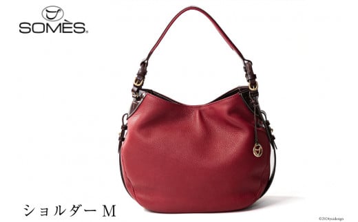 SOMES バッグ レディース イルザ IL-45 ショルダーM（ワイン）[ソメスサドル株式会社 北海道 砂川市 12260611-wi] ソメス 本革 ショルダーバッグ カバン 鞄 革鞄 レザー 革 革製品 肩掛け ブラウン