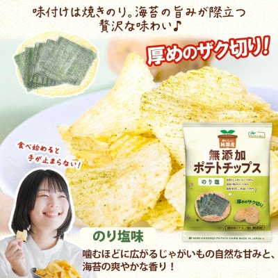 純国産 ポテトチップス のり塩味 12袋 北海道深川市
