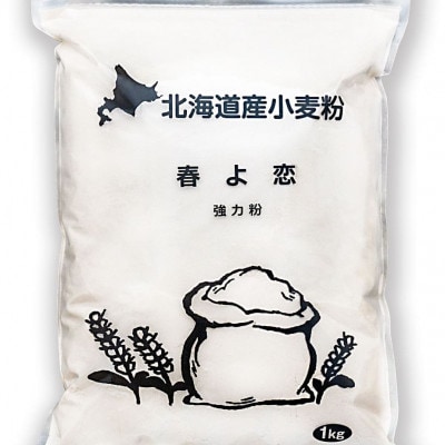 北海道産小麦　春よ恋　強力粉　3kg(1kg×3袋)