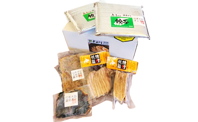 富良野のうま味凝縮！ぎょうざ＆おつまみセット【富良野とみ川】(ぎょうざ チャーシュー 山わさび 醤油漬け 行者 にんにく 醤油 漬け つまみ セット 詰め合わせ 北の国から ドラマ 北海道 富良野市