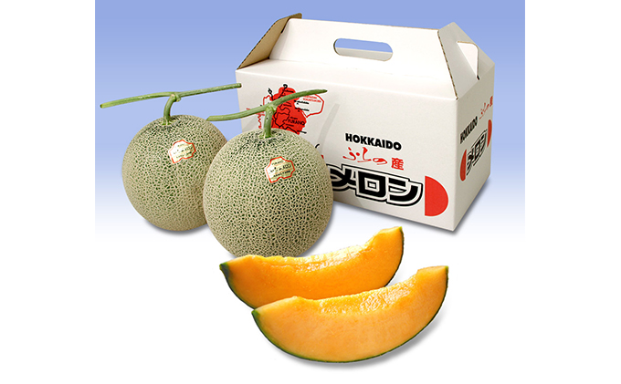 【2026年7月～発送】富良野産 赤肉 メロン ≪ラベンダー付≫ 1.8kg以上×2玉 北海道 富良野市 (加納農園) メロン フルーツ 果物 新鮮 甘い 贈り物 ギフト 道産 ジューシー おやつ ふらの ブランド 夏