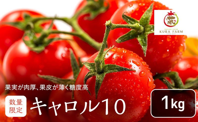 【2026年7月より発送】北海道 富良野市産 完熟ミニトマト（キャロル10）約1kg トマト 甘い 野菜 新鮮 数量限定 先着順 【藏ファーム】