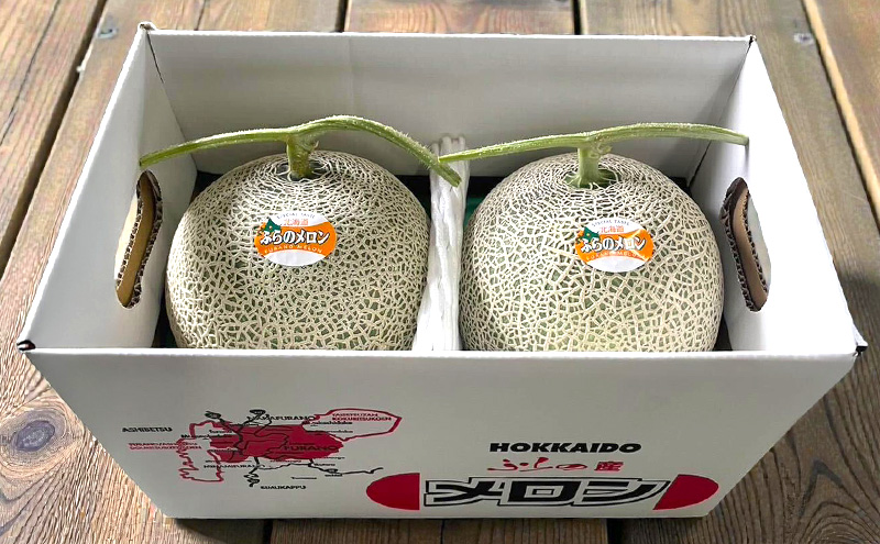 【2026年発送】 富良野メロン 赤肉 2玉入(約4kg以上) メロン ふらのメロン フルーツ 果物 くだもの 美味しい 甘い ギフト プレゼント 北海道 富良野市
