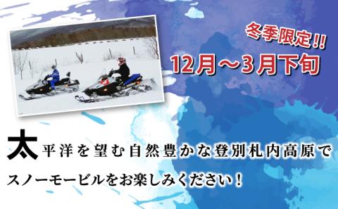 N.O.P登別オフロードパーク スノーモービル 約30分利用券（チャレンジコース）　[nt-0556]