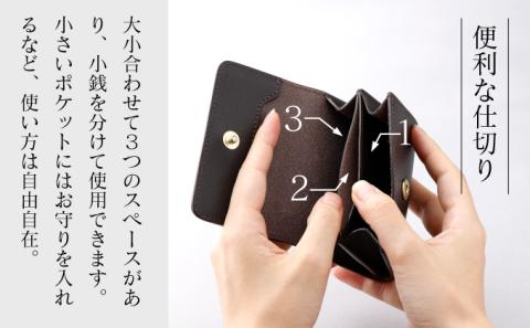 仕切付コインケース （黒）　[tm-0215]