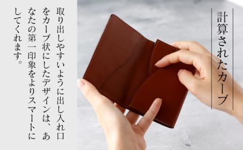 牛革名刺入れ （焦茶）　[tm-0315]