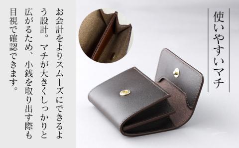 仕切付コインケース （黒）　[tm-0215]