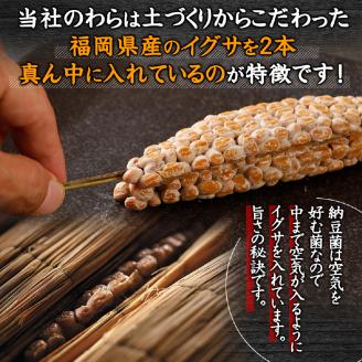 北海道のわら納豆（大粒）80g×6本 たれ付き（6ヶ月定期便）【くま納豆 北海道産大豆100% 高級 お取り寄せ 藁納豆 ご飯のお供】[dh-0844]