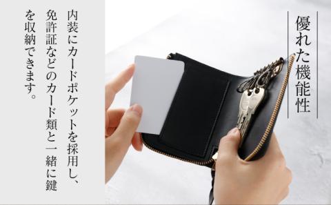 牛革キーケース （赤）　[tm-0313]