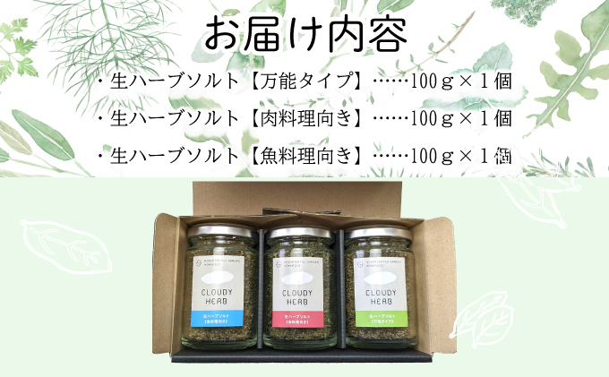 限定生産！手摘み生ハーブソルト詰め合わせ　[bh-0005]