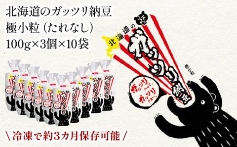 北海道のガッツリ納豆極小粒（100g×3入）10個　[dh-0051]