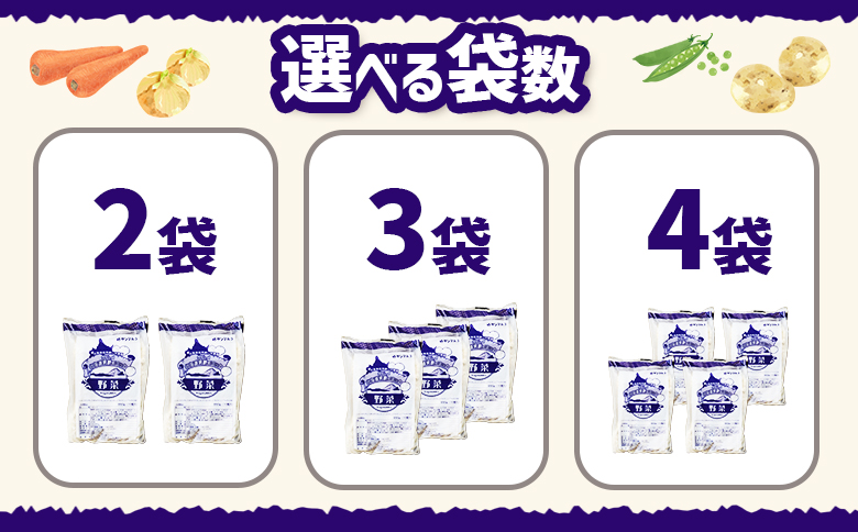 グルメ北海道男爵コロッケ【野菜】×2袋【070030】 2袋