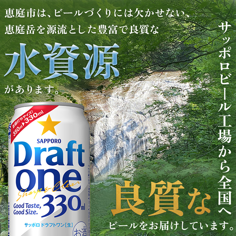 『定期便：全3回』 ドラフトワン330ml×24本【30005901】