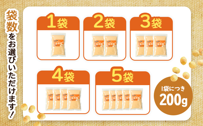 【北海道産大豆100%】余湖さん家のきな粉×2袋【310018】 2袋