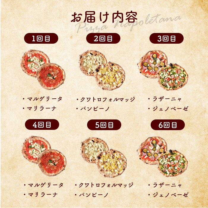 『定期便：全6回』北海道チェルボの石窯ピッツァ【嬉しい2枚セット】【43009401】