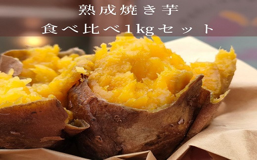 ★受付期間3月末まで★北海道産の熟成焼き芋食べ比べ1kgセット(真空ひやし焼き芋)【64000201】