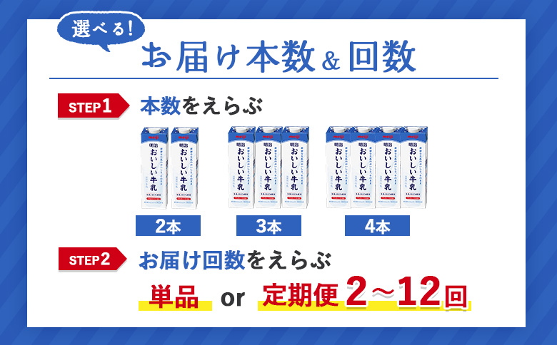 《配送地域限定》【定期便4回】明治おいしい牛乳 900ml【2本】【730064】 2本(定期便4回)